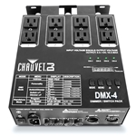 Chauvet DJ DMX4, 4-channel dimmer/relay pack providing DMX to units not equipped with DMX