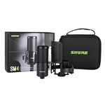 Shure SM4-K-KIT, SM4 MIC, BLACK, W/ SHOCK MOUNT, CASE