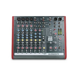 Allen & Heath ZED10FX, 4 Mic/Line 2 with Active DI, 3 stereo line inputs