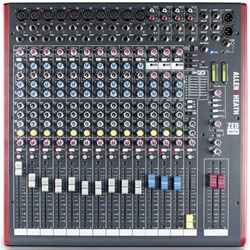 Allen & Heath ZED16FX, 10 Mono Mic/Line + Stereo, 4 Aux Sends, 3 band swept mid EQ