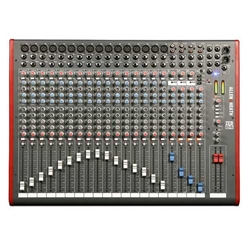 Allen & Heath ZED24, 16 mic/line + 3 stereo, 4 aux sends, 3 band swept mid EQ