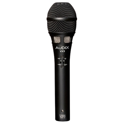 Audix VX5, MIC, COND, VOCAL WITH PAD & ROLL-OFF.