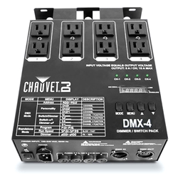 Chauvet DJ DMX4, 4-channel dimmer/relay pack providing DMX to units not equipped with DMX