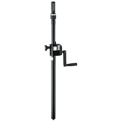 K&M 21340, Distance Rod w/Hand Crank & Ringlock, Black