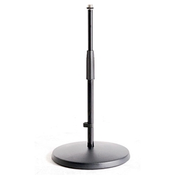 K&M 23323, Table/Floor Microphone Stand, Black