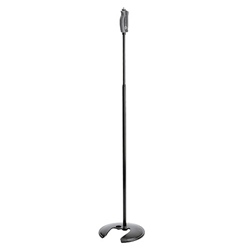 K&M 26075, Stackable One-Hand Mic Stand, Black