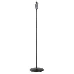 K&M 26085, One-Hand Microphone Stand, Black