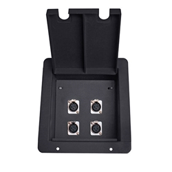 Elite Core FB4 Recessed Floor Box With 4 XLRF