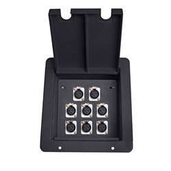 Elite Core FB8 Recessed Floor Box With 8 XLRF