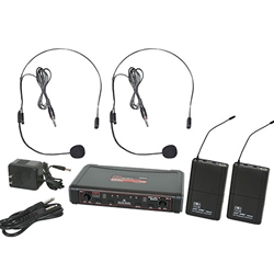 Galaxy Audio EDXR/38SSD, dual receiver wireless headset system. Frequency D: 584-607 MHz