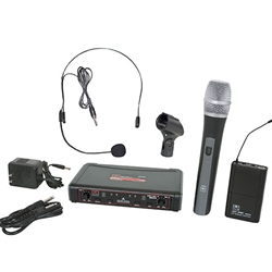 Galaxy Audio EDXR/HHBPSD, combo headset/handheld system, Frequency D: 584-607 MHz