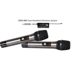 Galaxy Audio GTU-HHP5AB, UHF Mini wireless handheld system, 2 handheld transmitters, 1 dual receiver, Frequency P5: 470-530 MHz