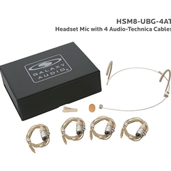 Galaxy Audio HSM8-UBG-4AT, Dual ear headset, beige, AT models