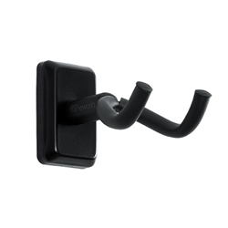 Gator Cases GFW-GTR-HNGRBLK, Frameworks Wall Mounted Guitar Hanger with Black Mounting Plate
