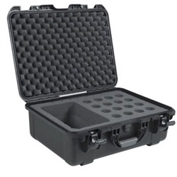 Gator Cases GM-16-MIC-WP, Black waterproof injection molded case with foam insert