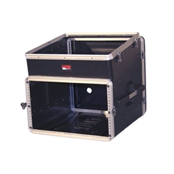 Gator Cases GRC-10X6, ATA Molded PE Slant Top Console Rack; 10U Top; 6U Bottom