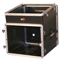 Gator Cases GRC-10X8, ATA Molded PE Slant Top Console Rack; 10U Top; 8U Bottom