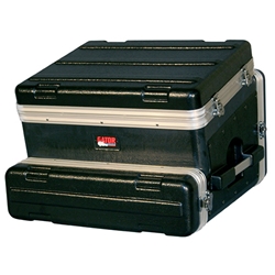 Gator Cases GRC-8X2, ATA Molded PE Slant Top Console Rack; 8U Top; 2U Bottom