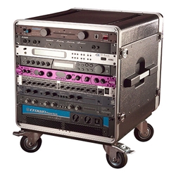 Gator Cases GRC-BASE-10, ATA Molded PE Rack w/ Casters; Fits Under Gator GRC Series; 10U; 21" Deep