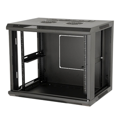 Gator Cases GRW1012508, Gator Rackworks Fixed Wall Mounted Rack; 12U, 17" Deep; Steel Front Door