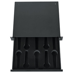 Gator Cases GRW-DRWMIC10, Rack Drawer; 14.2" Deep; Lockable; Interior has Insert for 10 Microphones; 2U