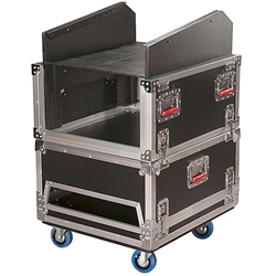 Gator Cases G-TOUR-GRC-1406, ATA Console Wood Flight Rack Case; 14U Top; 6U Bottom