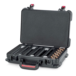 Gator Cases GTSA-MICW6, TSA Series ATA Molded Polyethylene Case  for (6) Wireless Microphones