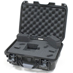 Gator Cases GU-1309-03-WPDF, Black Waterproof Injection molded case,  13.2" x 9.2" x 3.8". DICED FOAM