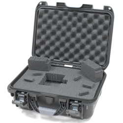 Gator Cases GU-1309-06-WPDF, Black waterproof injection molded case  13.8" x 9.3" x 6.2". DICED FOAM