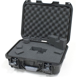 Gator Cases GU-1510-06-WPDF, Black waterproof injection molded case  15" x 10.5" x 6.2". DICED FOAM