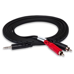 Hosa CMR-203, Stereo Breakout, 3.5 mm TRS to Dual RCA, 3 ft