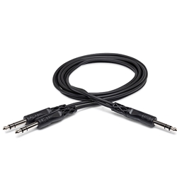 Hosa CYS-103, Y Cable, 1/4 in TRS to Dual 1/4 in TRS, 3 ft