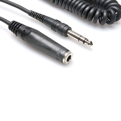 Hosa HPE-325C, Headphone Extension Cable, 1/4 in TRS to 1/4 in TRS, 25 ft