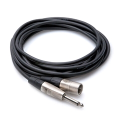 Hosa HPX-003, Pro Unbalanced Interconnect, REAN 1/4 in TS to XLR3M, 3 ft