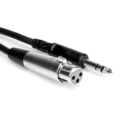 Hosa STX-102F, Balanced Interconnect, XLR3F to 1/4 in TRS, 2 ft