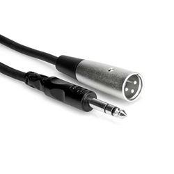 Hosa STX-103M, Balanced Interconnect, 1/4 in TRS to XLR3M, 3 ft