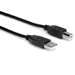 Hosa USB-210AB, High Speed USB Cable, Type A to Type B, 10 ft