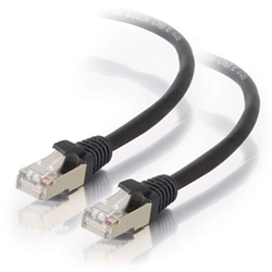 Cables2Go 28705, 75ft Cat5e Snagless Shielded Ethernet Network Patch Cable - Black