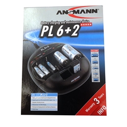 Ansmann PL 6+2 Battery Charger, Battery charging and maintenance device