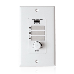 Atlas Sound WPD-RISRL, Wall Plate Input Select Switch with Volume Control