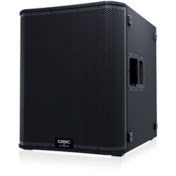 QSC KS118, 3600W active, ported subwoofer, 18-inch woofer;