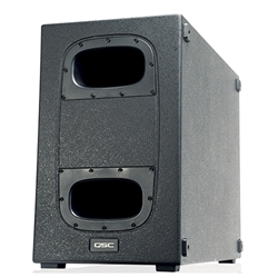 QSC KS212C, 3600W active, Cardioid subwoofer, dual 12-inch woofers