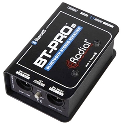 Radial BT-Pro V2, BlueTooth wireless receiver with balanced stereo DI outputs