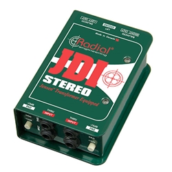 Radial JDI Stereo, Passive DI, stereo for acoustic guitar, bass and keyboards