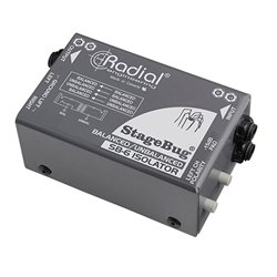 Radial SB-6 Isolator, Compact stereo isolator for bal/unbalanced signals, passive