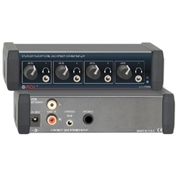 Radio Design Labs EZ-HDA4A, Stereo Headphone Distribution Amp - 1X4 Front-Panel Outputs