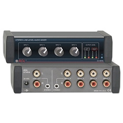 Radio Design Labs EZ-MX4L, Stereo Line-Level Audio Mixer - 4X1