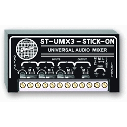 Radio Design Labs ST-UMX3, Universal Audio Mixer - 3 Mic or Line x 1 Mic or Line