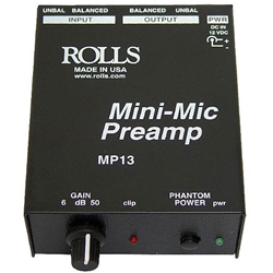 Rolls MP13, Mini Single CH Mic Preamp