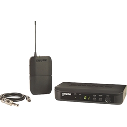 Shure BLX14-H11, Guitar Wireless System with BLX4 Wireless Receiver, BLX1 Bodypack Transmitter, H11(572-596mhz)